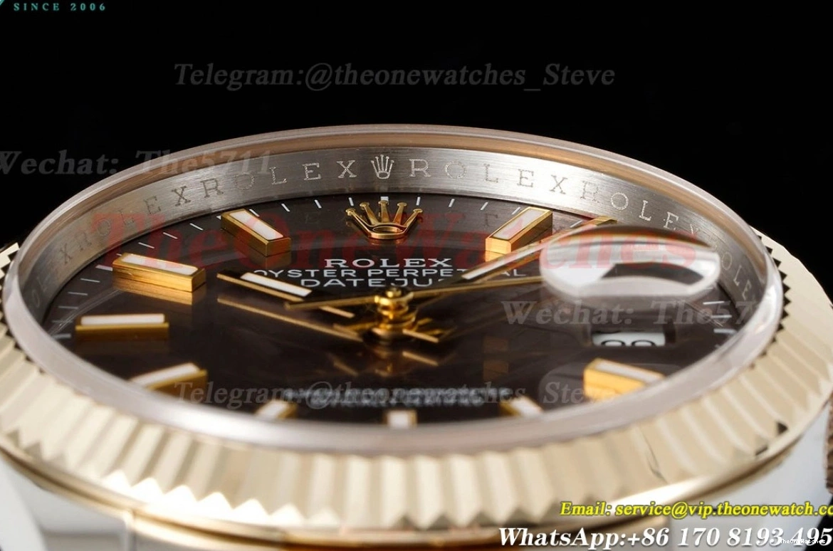 A2836 SS 126233 Brown 904L YG Stk Jub 36MM Datejust Wrapped GMF 1221